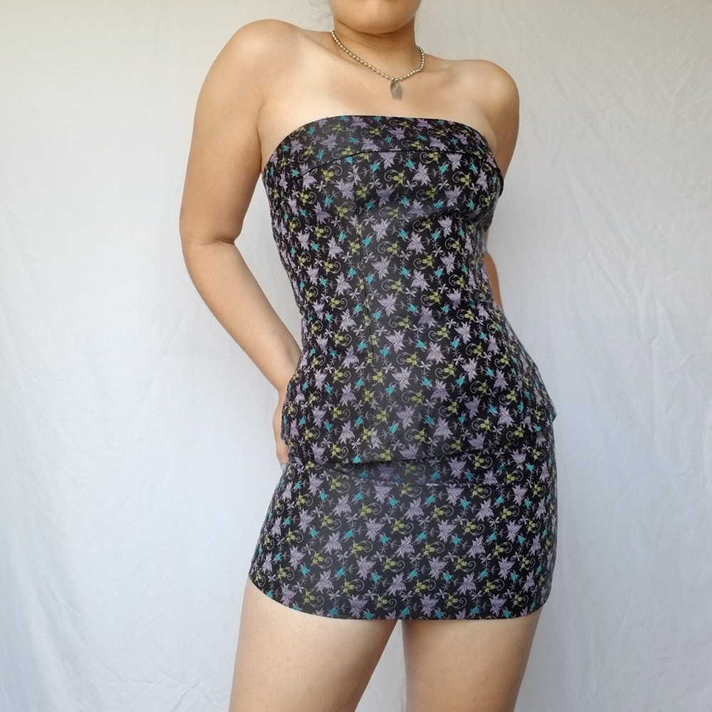 XOXO 2 Pcs Butterfly Skirt Tube Top Set